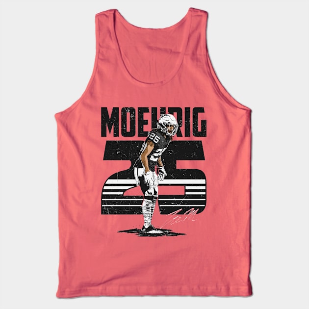 Tre'von Moehrig Las Vegas Number Bars Tank Top by MASTER_SHAOLIN